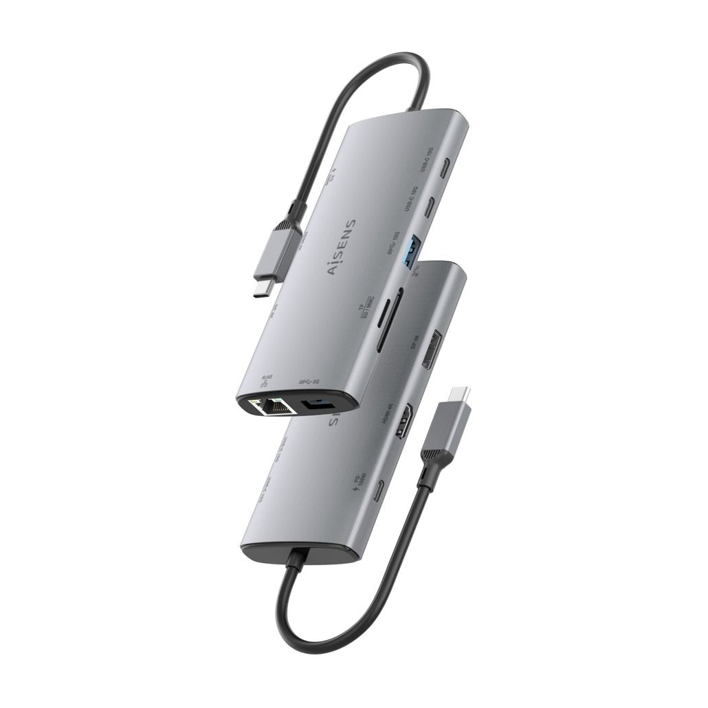 Docking AISENS 10en1 USB-C Gris