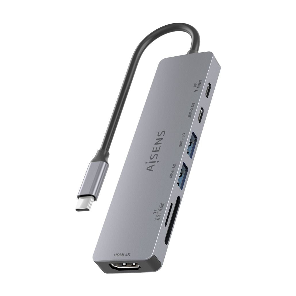 Docking AISENS USB-C a USB-A/C/HDMI