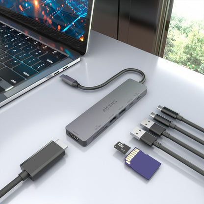 Docking AISENS USB-C a USB-A/C/HDMI