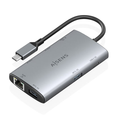 Docking AISENS USB-C a USB/HDMI/RJ45
