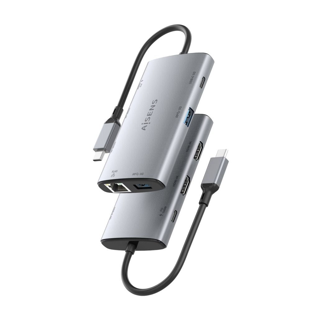 Docking AISENS USB-C a USB/HDMI/RJ45