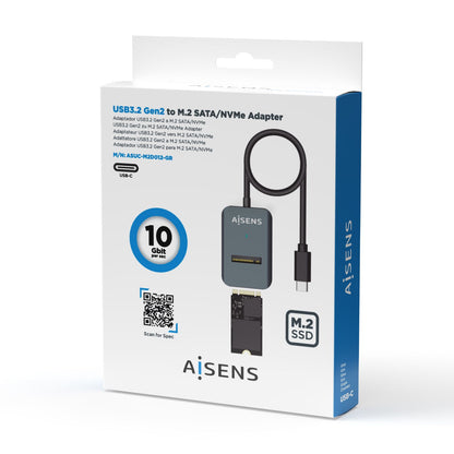 Dock AISENS USB-C SSD M.2 SATA/NVMe (ASUC-M2D012-GR)
