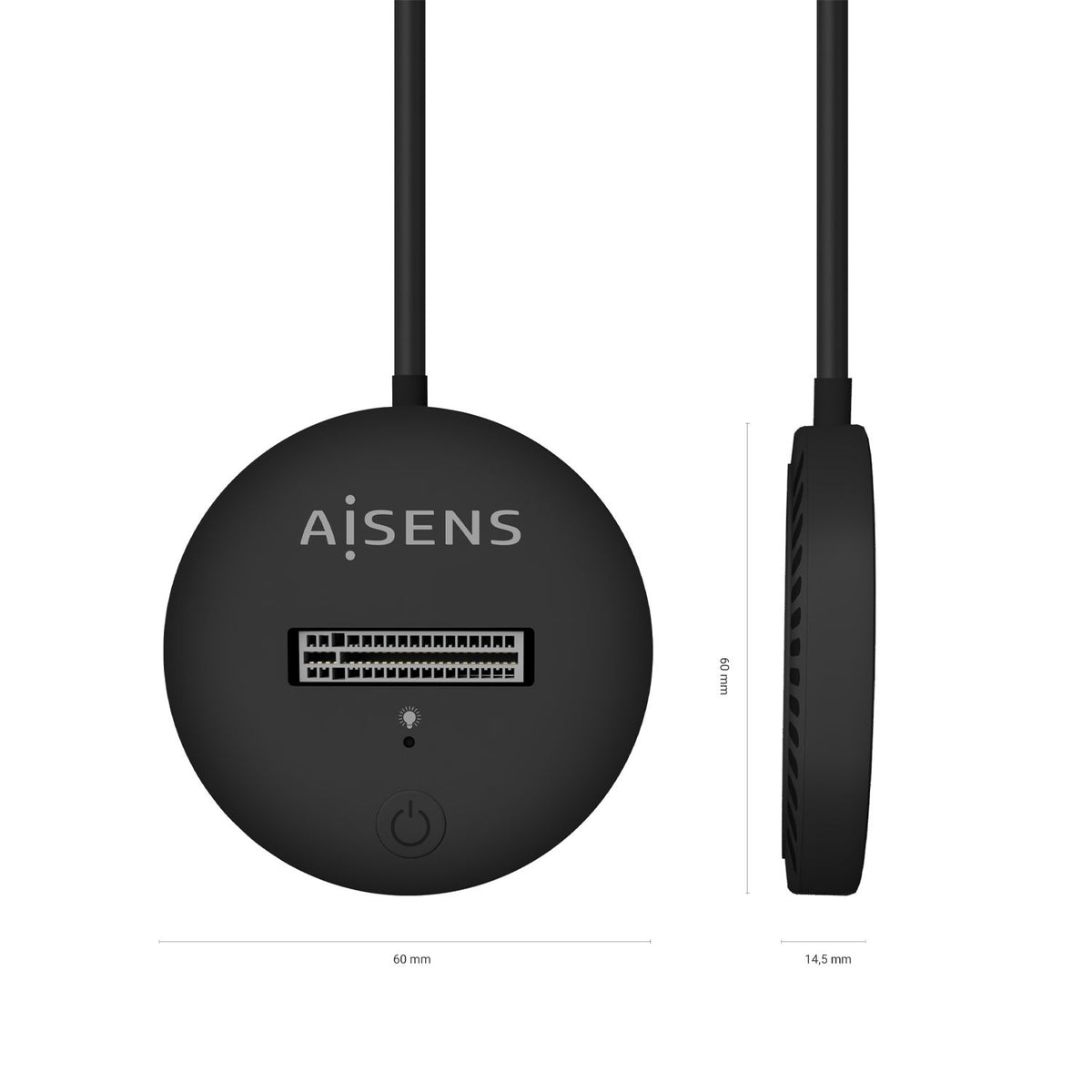 Dock AISENS USB-C SSD M.2 SATA/NVMe (ASUC-M2D013-BK)