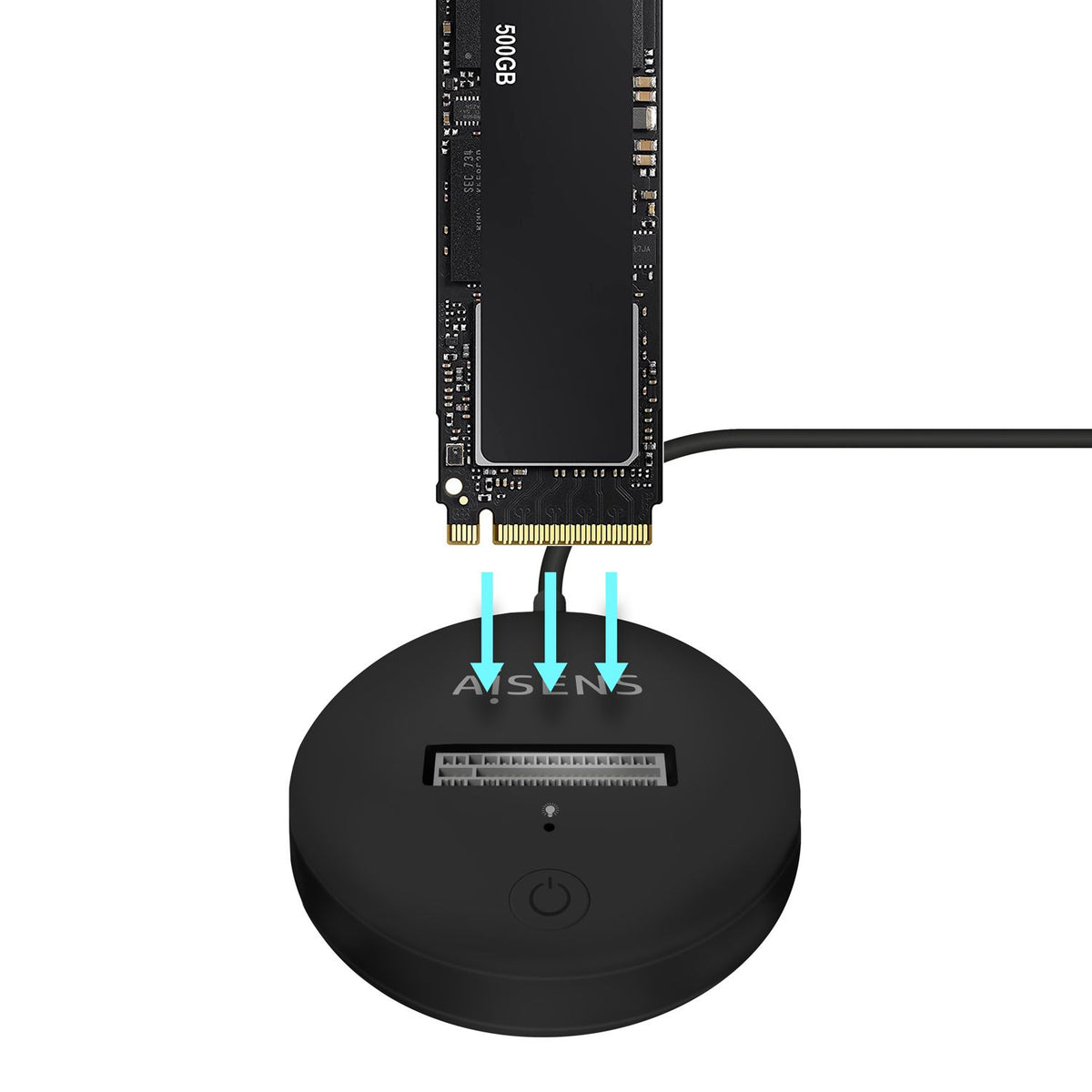 Dock AISENS USB-C SSD M.2 SATA/NVMe (ASUC-M2D013-BK)
