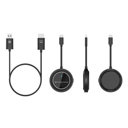 Transmisor CONCEPTRONIC USB-C a HDMI Negro (ATHERIC01B)