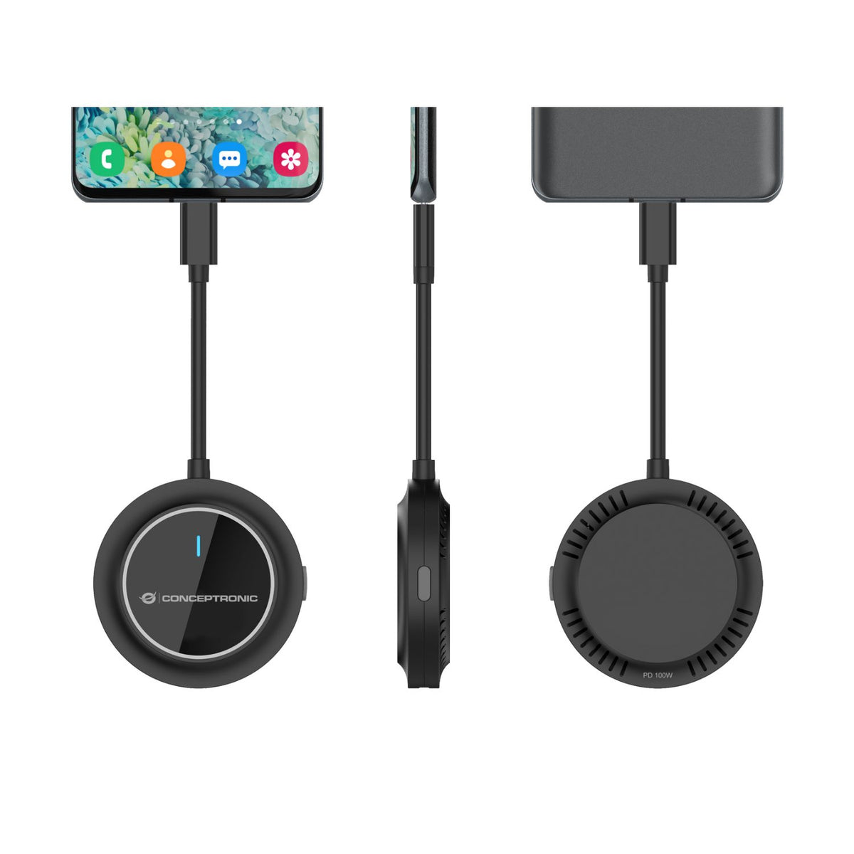Transmisor CONCEPTRONIC USB-C a HDMI Negro (ATHERIC01B)