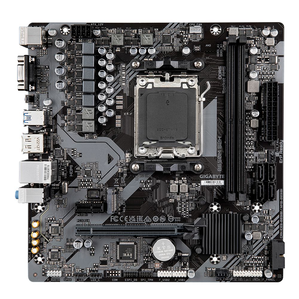 GIGABYTE B650M S2H: (AM5) 2DDR5 VGA HDMI DP RJ45 mATX