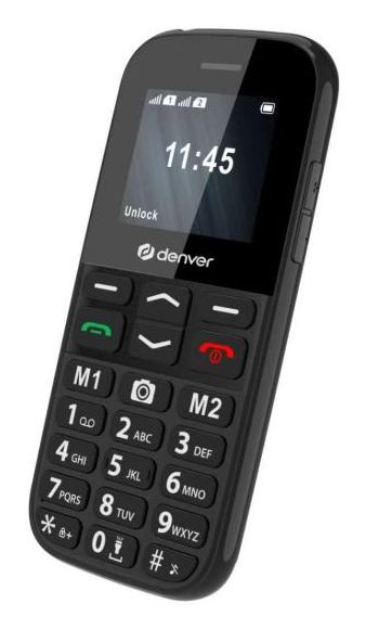 Teléfono Móvil Denver 1.77" 4G Boton SOS (BAS-18800L)