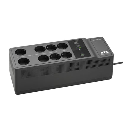 S.A.I. APC 650VA 400W 8xSchuko USB Negra (BE650G2-GR)