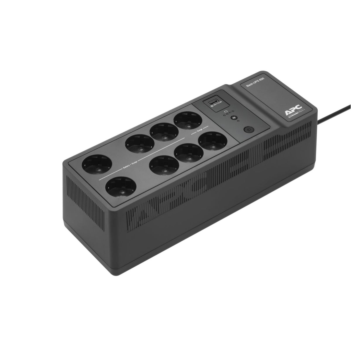 S.A.I. APC 650VA 400W 8xSchuko Negra (BE650G2-SP)