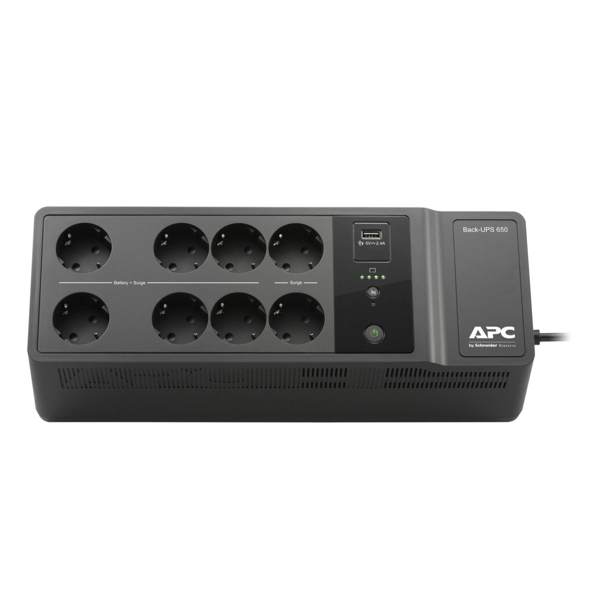 S.A.I. APC 650VA 400W 8xSchuko Negra (BE650G2-SP)