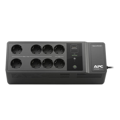 S.A.I. APC 650VA 400W 8xSchuko Negra (BE650G2-SP)
