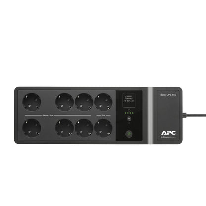 S.A.I. APC 650VA 400W 8xSchuko Negra (BE650G2-SP)