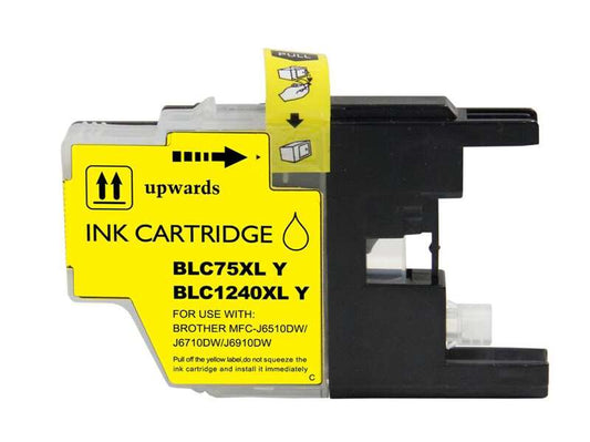 Brother LC1240XL/LC1220XL/LC1280XL Yellow Generic Ink Cartridge - Replaces LC1240Y/LC1220Y/LC1280XLY