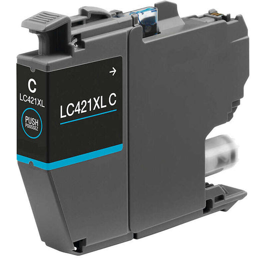 Brother LC421XL Cyan Generic Ink Cartridge - Replaces LC421XLC