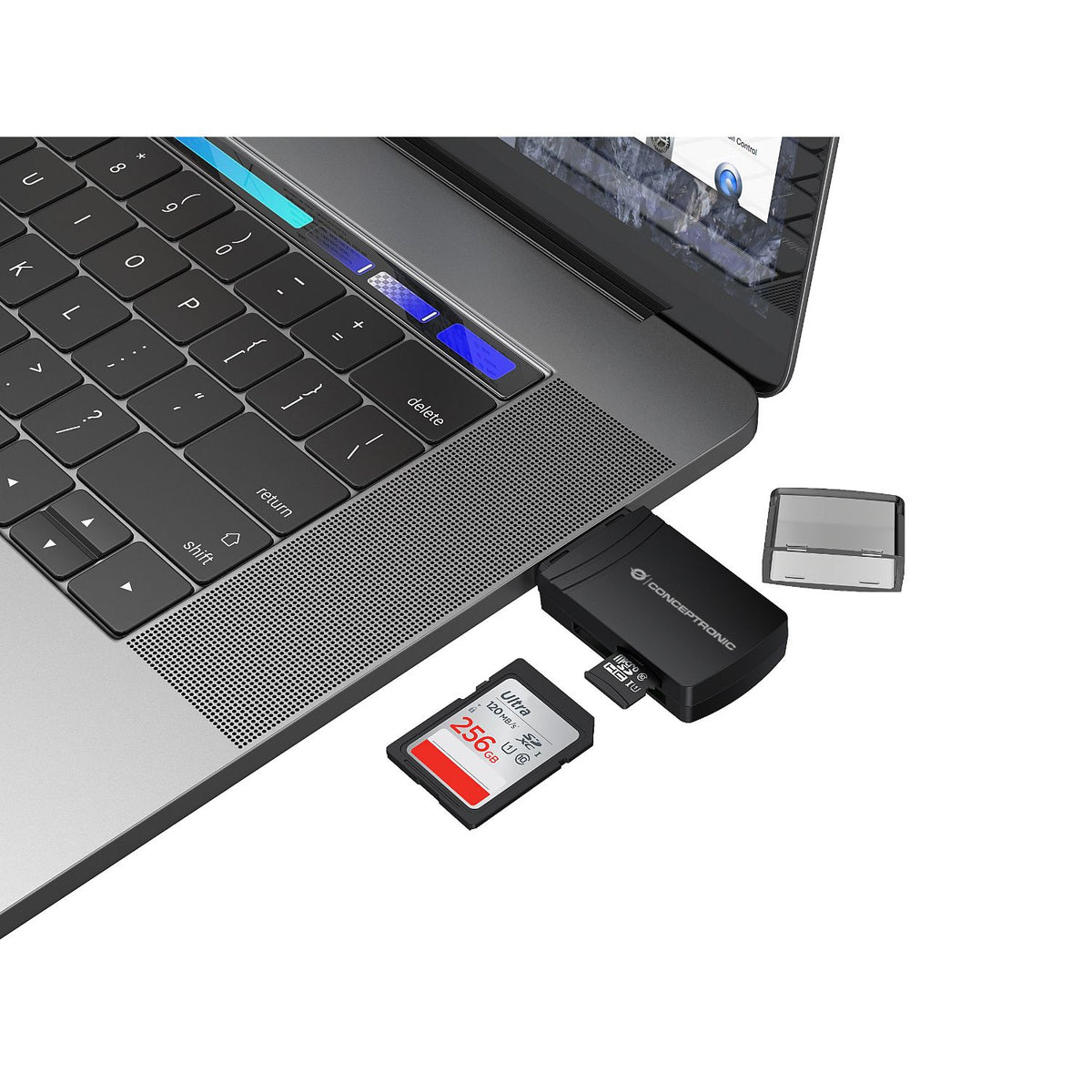 Lector Tarjetas CONCEPTRONIC USB-A 3.0 Negro (BIAN06B)