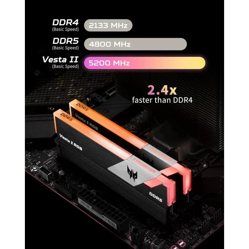 Módulo Acer DDR5 6000Mhz 32Gb (BL.9BWWR.652)