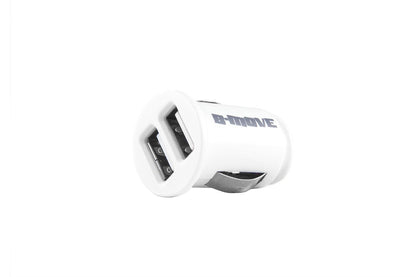 Cargador de Coche B-MOVE 2xUSB-A 2.0 Blanco (BM-USB02)