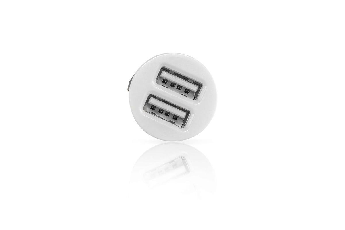 Cargador de Coche B-MOVE 2xUSB-A 2.0 Blanco (BM-USB02)