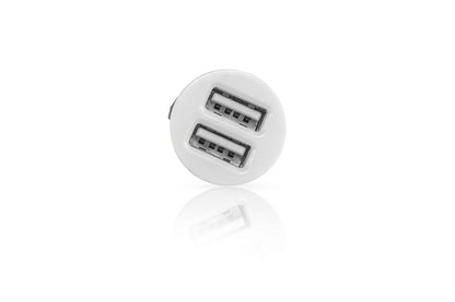 Cargador de Coche B-MOVE 2xUSB-A 2.0 Blanco (BM-USB02)