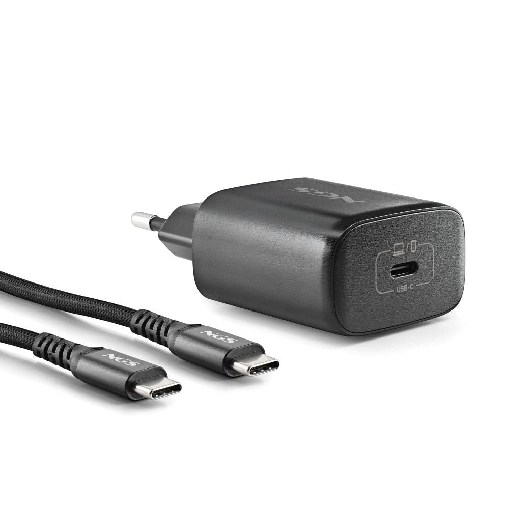 Cargador de Pared NGS GaN 45W 1xUSB-C Negro (BUD45W-C)