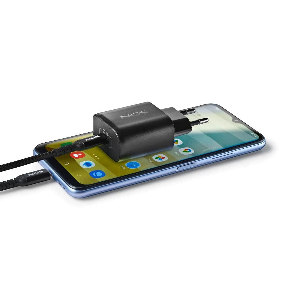 Cargador de Pared NGS GaN 45W 1xUSB-C Negro (BUD45W-C)