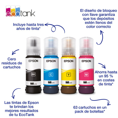 TINTA EPSON BOTE 104 CYAN ECOTANK BOTTLE C13T00P240