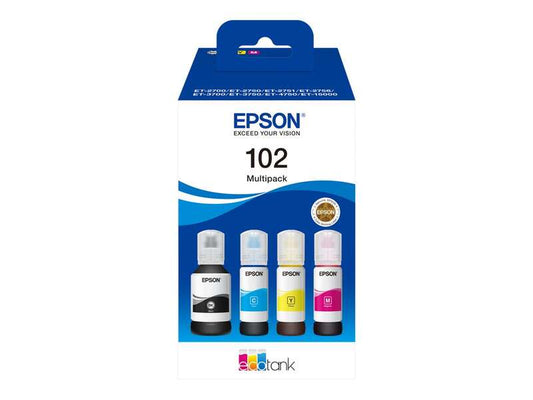 Epson 102 Original Ink Bottle Pack of 4 - C13T03R640