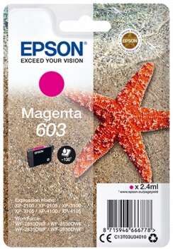Epson 603 Magenta Cartucho de Tinta Original - C13T03U34010. 130 Paginas