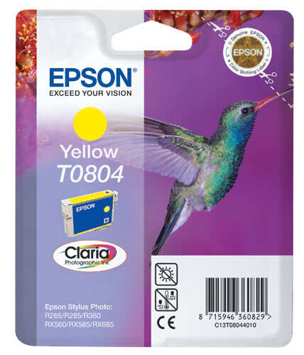 Epson T0804 Yellow Original Ink Cartridge - C13T08044011