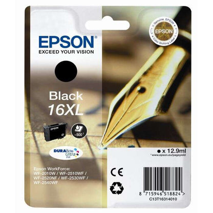 Epson T1631 Negro Cartucho de Tinta Original - C13T16314012. 12.9 ml