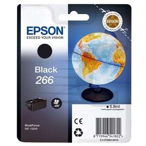 Epson T266 Negro Cartucho de Tinta Original - C13T26614010. 250 Paginas