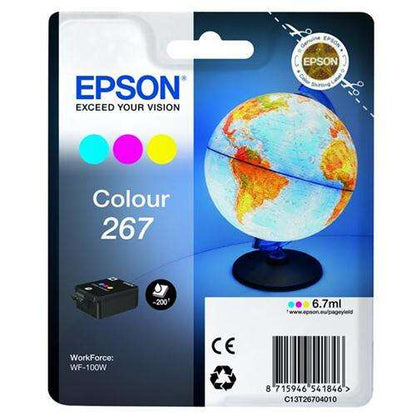 Epson T267 Color Cartucho de Tinta Original - C13T26704010. 200 Paginas