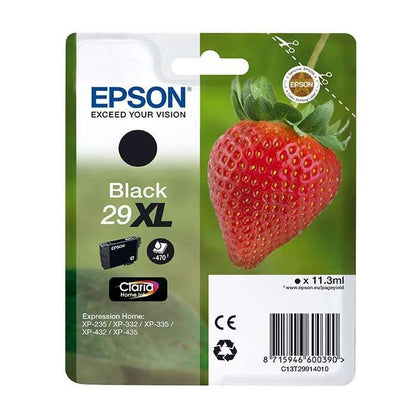 Epson T2991 (29XL) Negro Cartucho de Tinta Original - C13T29914012. 11.3 ml