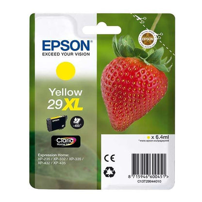 Epson T2994 (29XL) Amarillo Cartucho de Tinta Original - C13T29944012. 6.4 ml