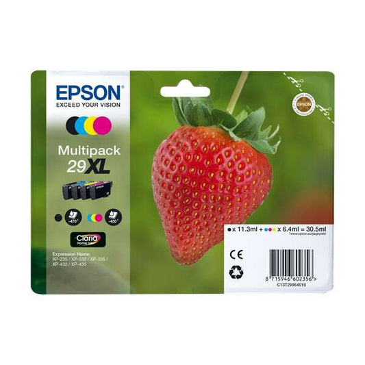 Epson T2996 (29XL) 4-Pack Original Ink Cartridges - C13T29964012