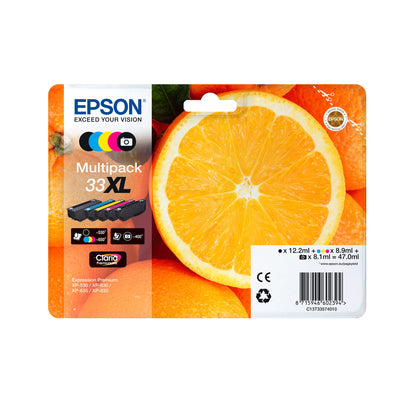 Tinta Epson 33XL T336 Amarillo 8.9ml (C13T33644012)