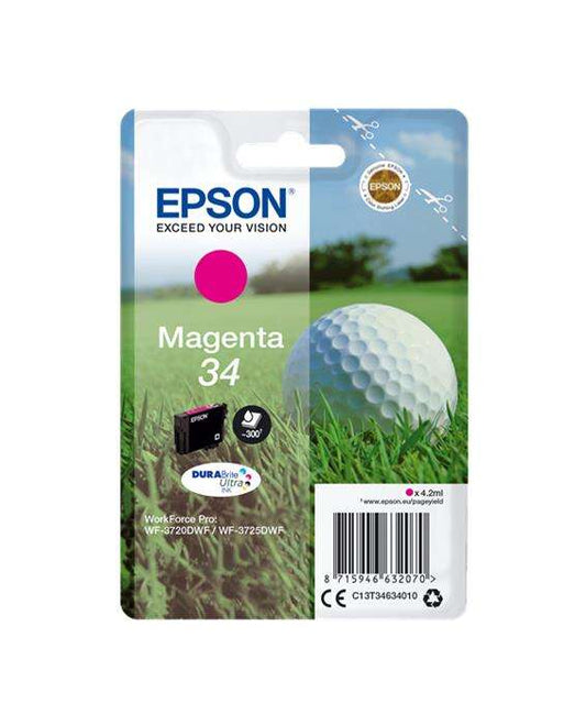 Epson T3463 (34) Magenta Original Ink Cartridge - C13T34634010