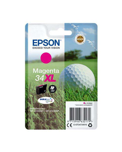 Epson T3473 (34XL) Magenta Cartucho de Tinta Original - C13T34734010. 950 Paginas
