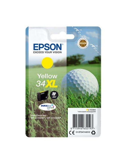 Epson T3474 (34XL) Amarillo Cartucho de Tinta Original - C13T34744010. 950 Paginas