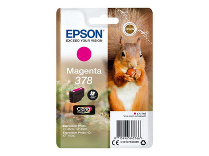 Tinta Epson 378 Magenta Claria Photo (C13T37834010)