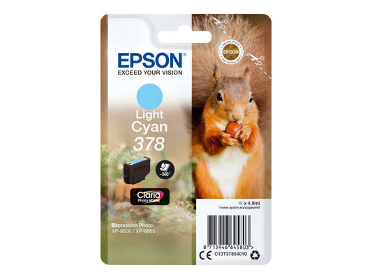 Epson 378 Cyan Light Original Ink Cartridge - C13T37854010