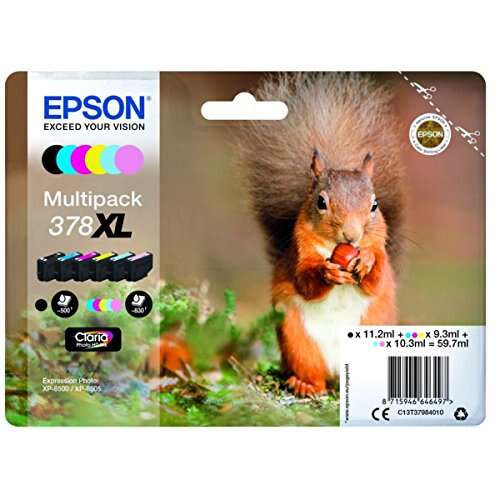 Epson 378XL 6-Pack Original Ink Cartridges - C13T37984010