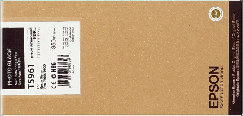 Epson T5961 Black Photo Original Ink Cartridge - C13T596100