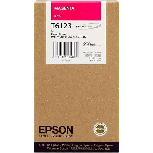 Epson T6123 Magenta Original Ink Cartridge - C13T612300