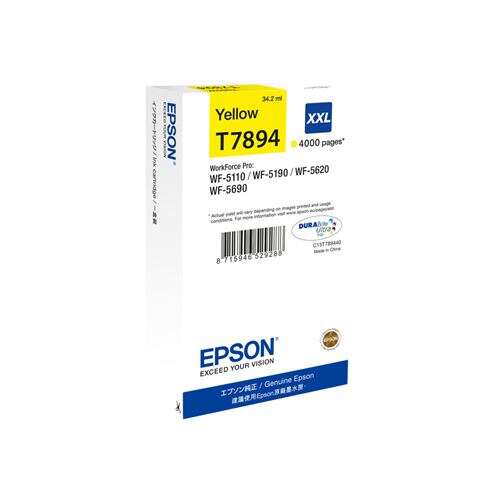 Epson T7894 Yellow Original Ink Cartridge - C13T789440