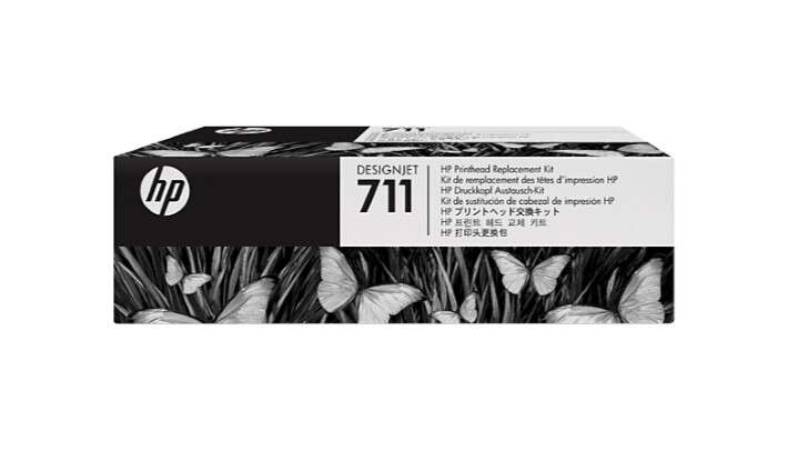 HP 711 Original Printhead + 4-Pack Ink Cartridges - C1Q10A