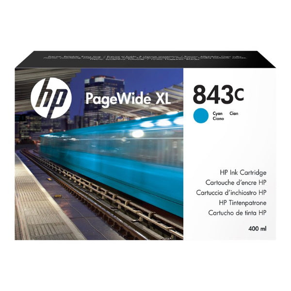 HP 843C XL Cyan Original Ink Cartridge - C1Q66A