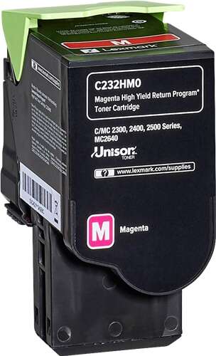 Lexmark C2325/C2425/C2535/MC2325/MC2425/MC2535/MC2640 Magenta Original Toner Cartridge - C232HM0