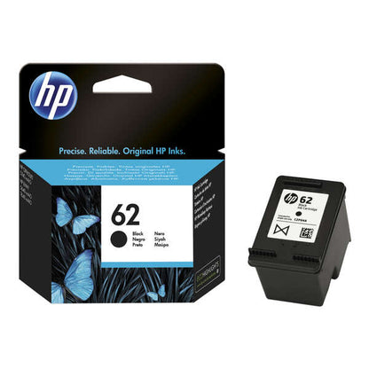 HP 62 Negro Cartucho de Tinta Original - C2P04AE. 200 Paginas